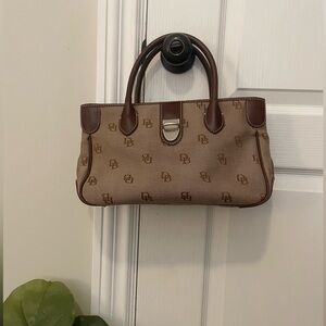 Dooney & Bourke Tan and Brown Satchel